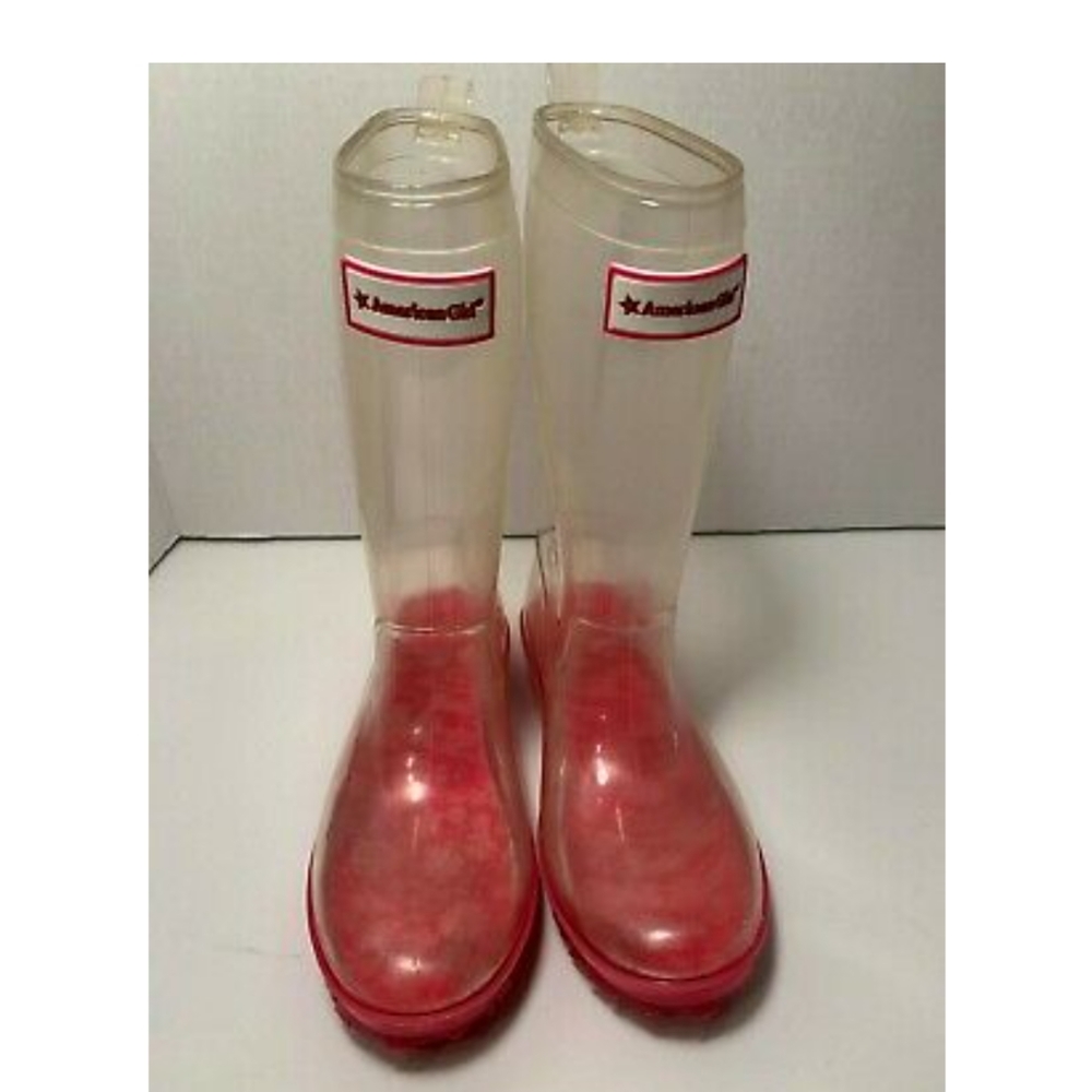 American Girl clear rain boots
